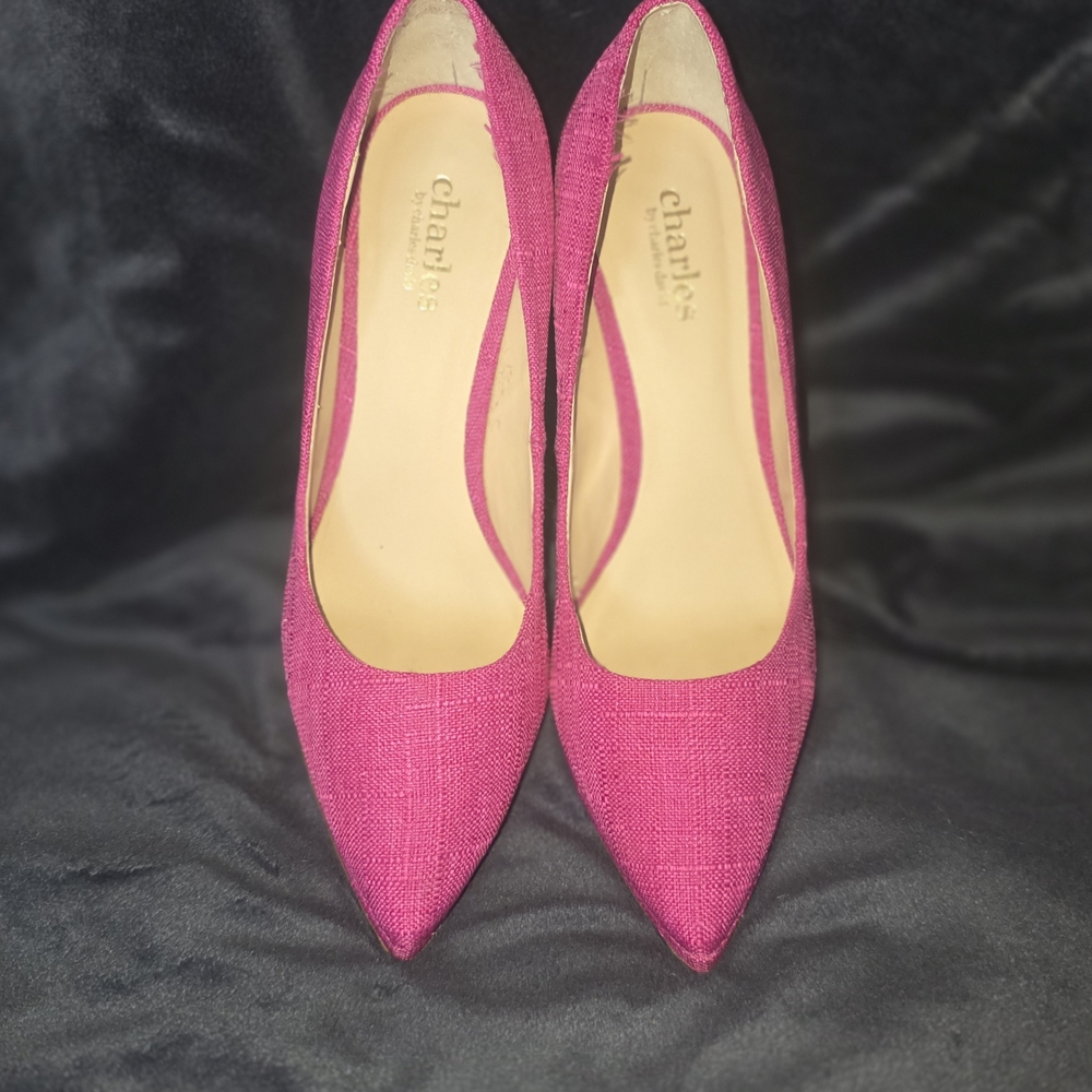 Charlies Hot Pink Pointed-Toe Pumps